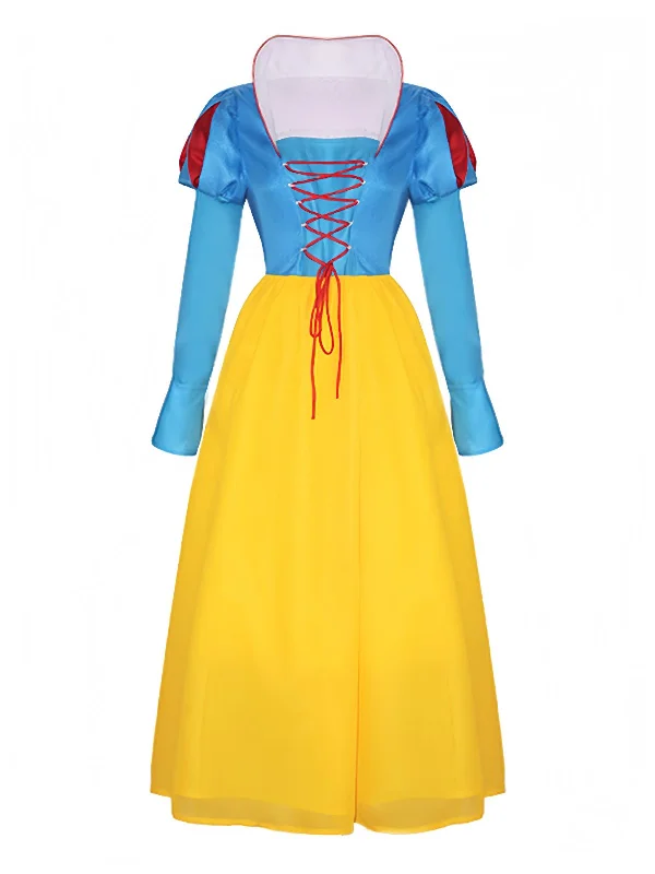 1940s Snow White Style Mesh Patchwork Dress