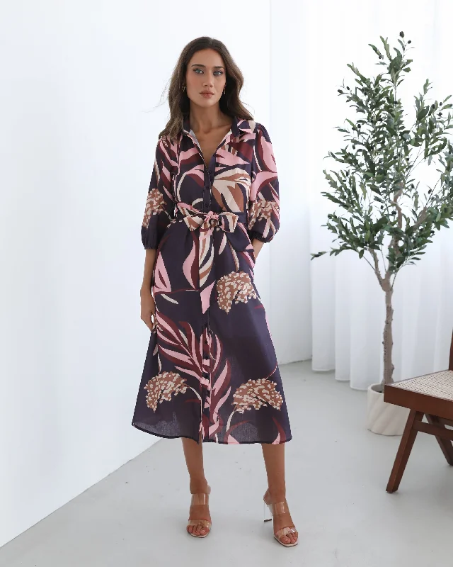 Amari Dress - Violet Floral