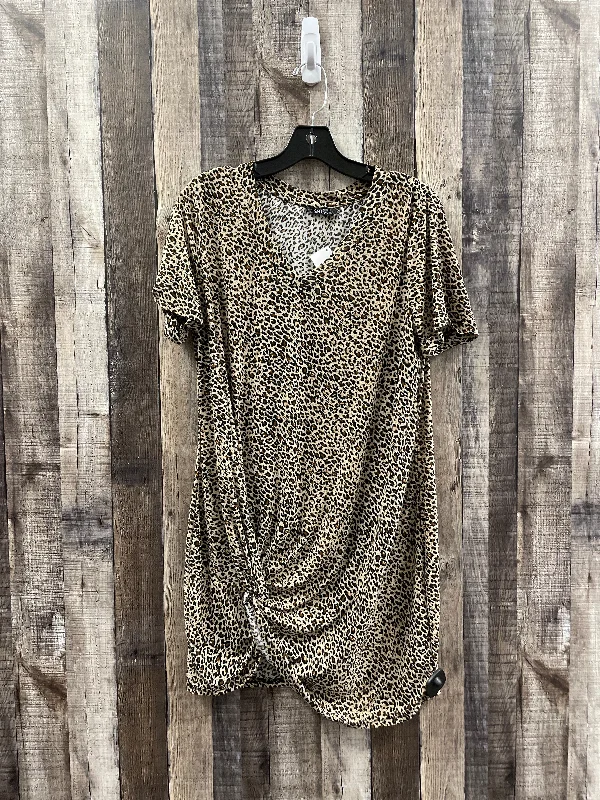 Leopard Print Dress Casual Short Shein, Size Xl