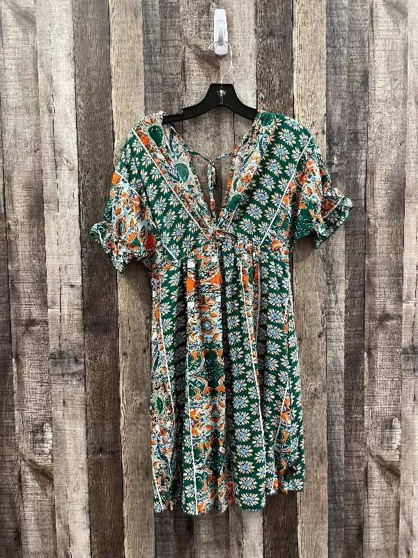 Green Dress Casual Short Shein, Size S