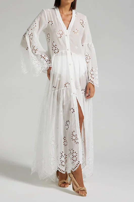 Luella Long Dress White