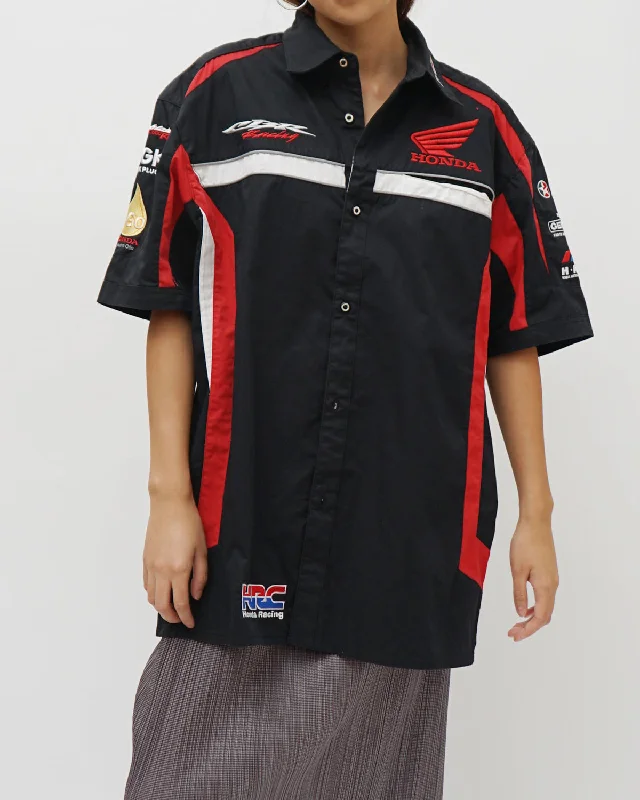 Honda S/S Racing Shirt Casual Short Sleeve Top