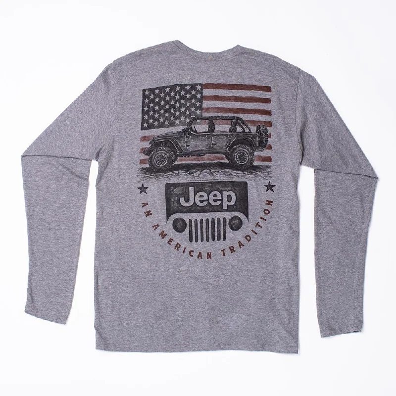 Jeep - An American Tradition Long Sleeve Shirt Relaxed Fit Short Sleeve Top