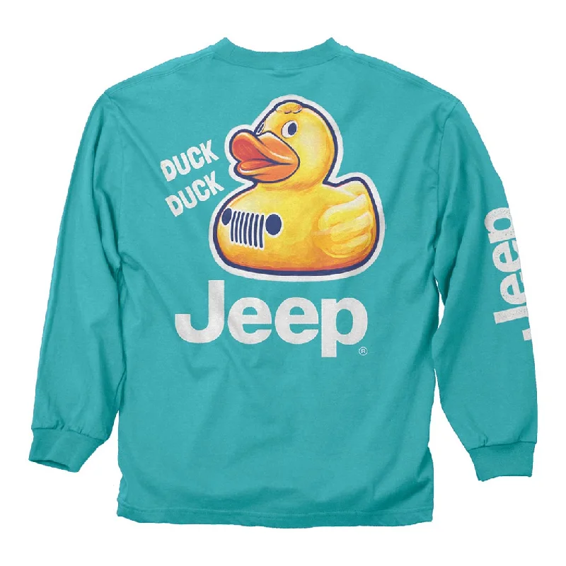 Jeep - Duck Duck Long Sleeve Shirt Cozy Striped Short Sleeve