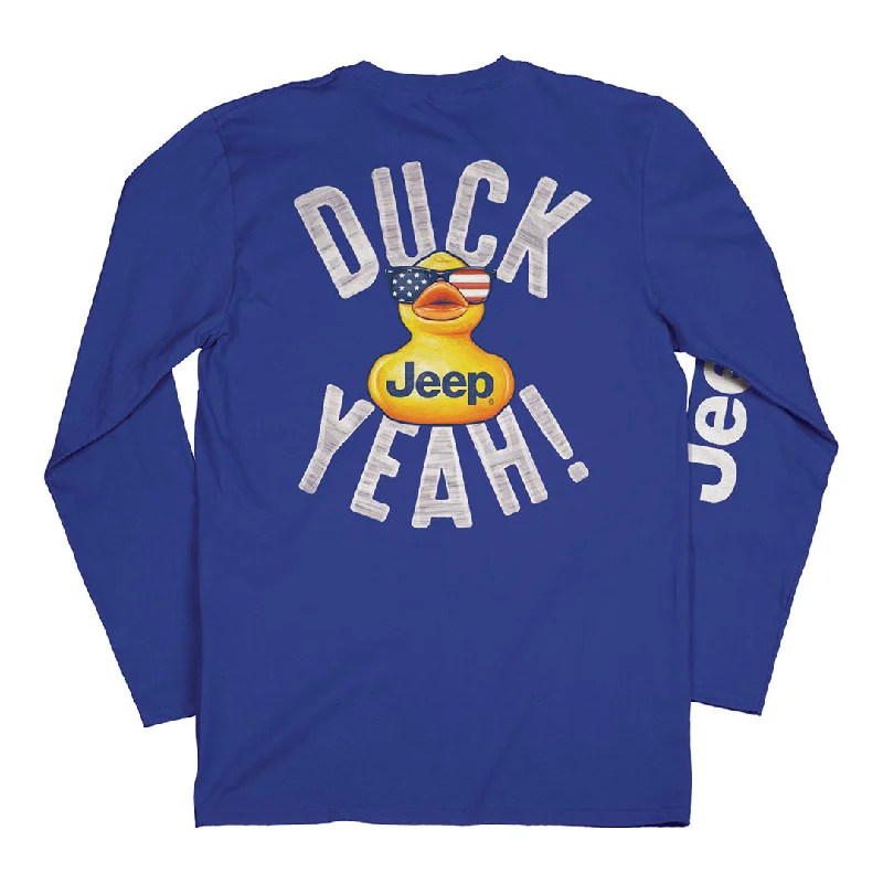 Jeep - Duck Yeah Long Sleeve Shirt Comfortable Knit Short Shirt