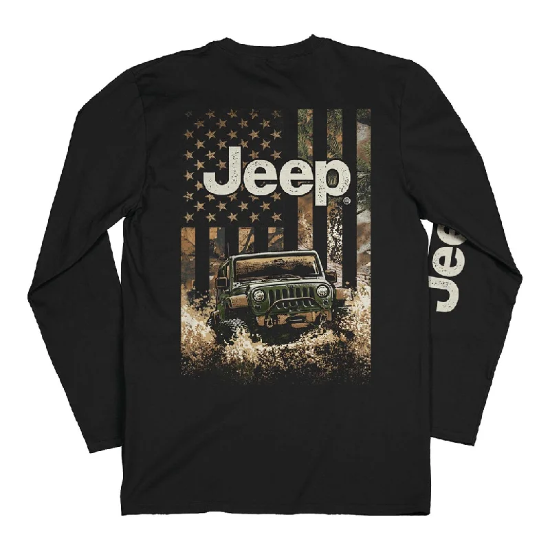 Jeep - Freedom Outdoors Long Sleeve Shirt Relaxed Fit Short Shirt