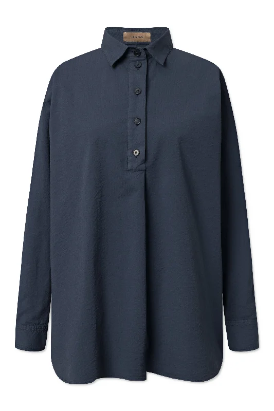 SHILOH SHIRT NAVY Modern Casual Short Sleeve