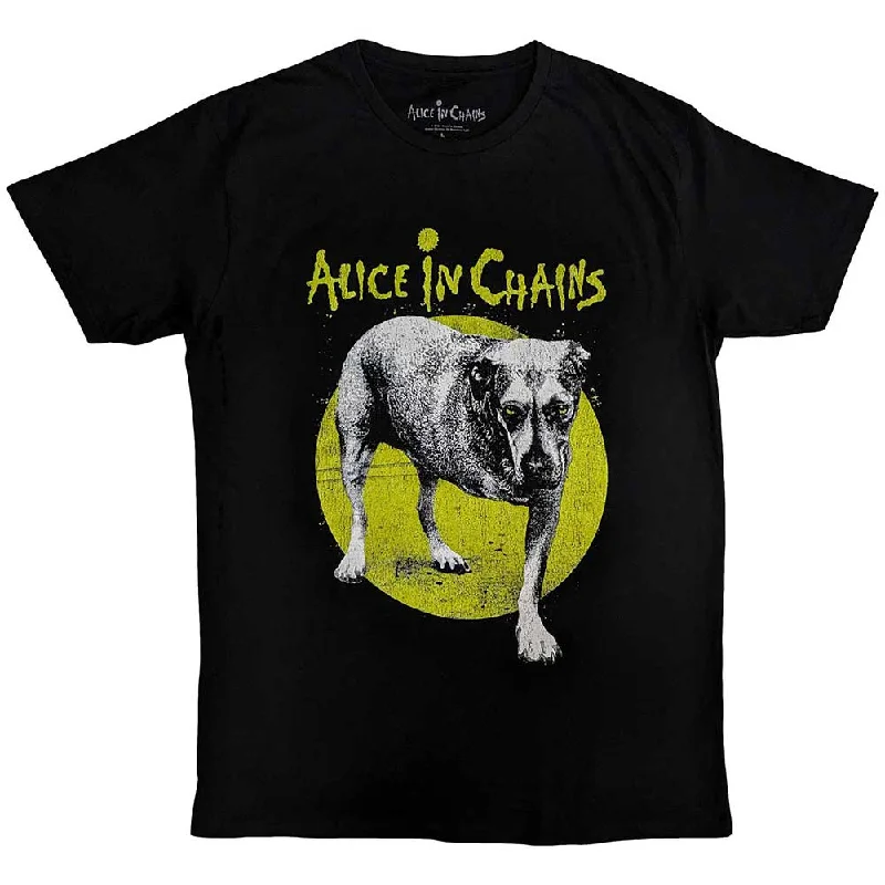 Alice In Chains | Official Band T-Shirt | Three-Legged Dog v2 Zippered Buttoned Snapped