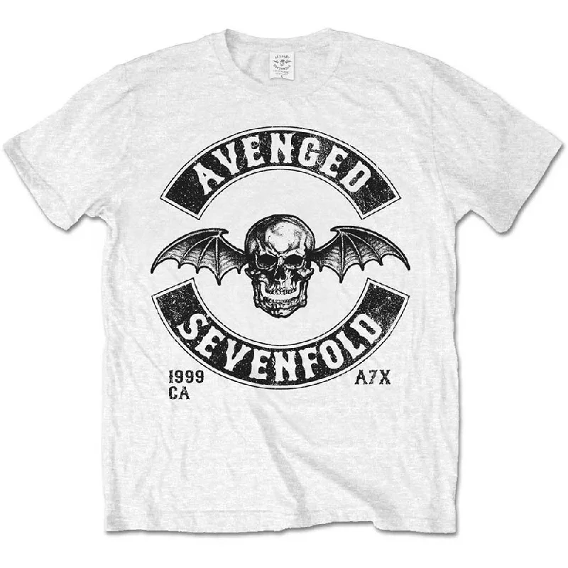 Avenged Sevenfold | Official Band T-Shirt | Moto Seal Mesh Blend Leather Blend Suede Blend