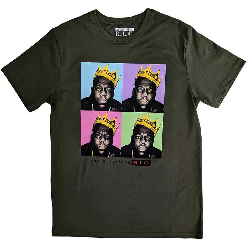 Biggie Smalls | Official Band T-Shirt | Crown Pop Art Nylon Fabric Polyester Fabric Spandex Fabric