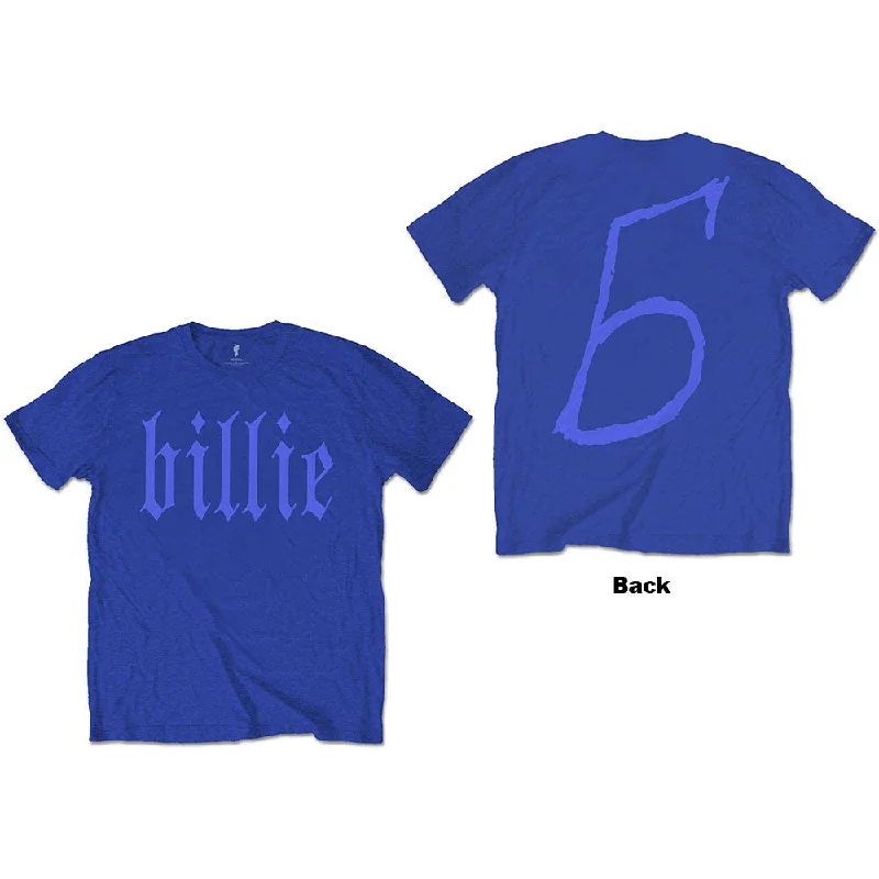 Billie Eilish | Official Band T-Shirt | Billie 5 (Back Print) Fleece Nylon Spandex