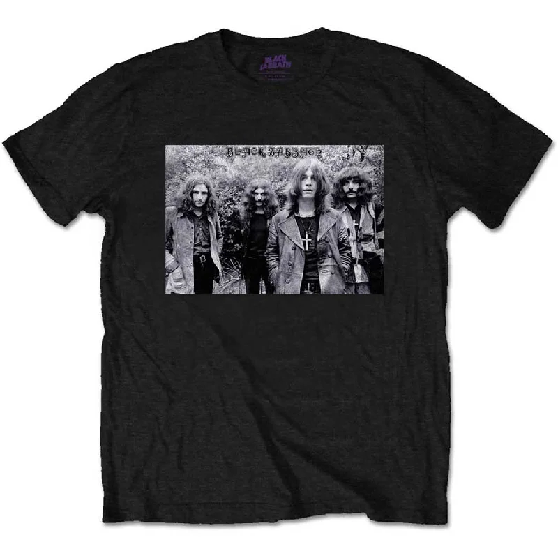 Black Sabbath | Official Band T-Shirt | Group Shot Thin T-Shirt Open Front Quick Dry