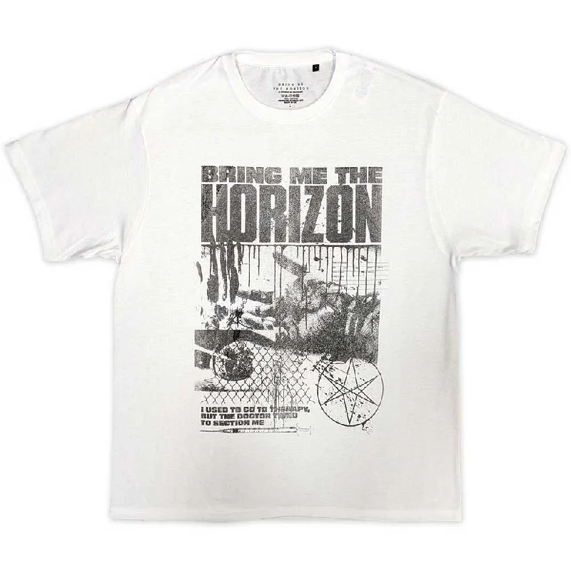 Bring Me The Horizon | Official Band T-shirt | Therapy Zippered Front Buttoned Front Snap Front