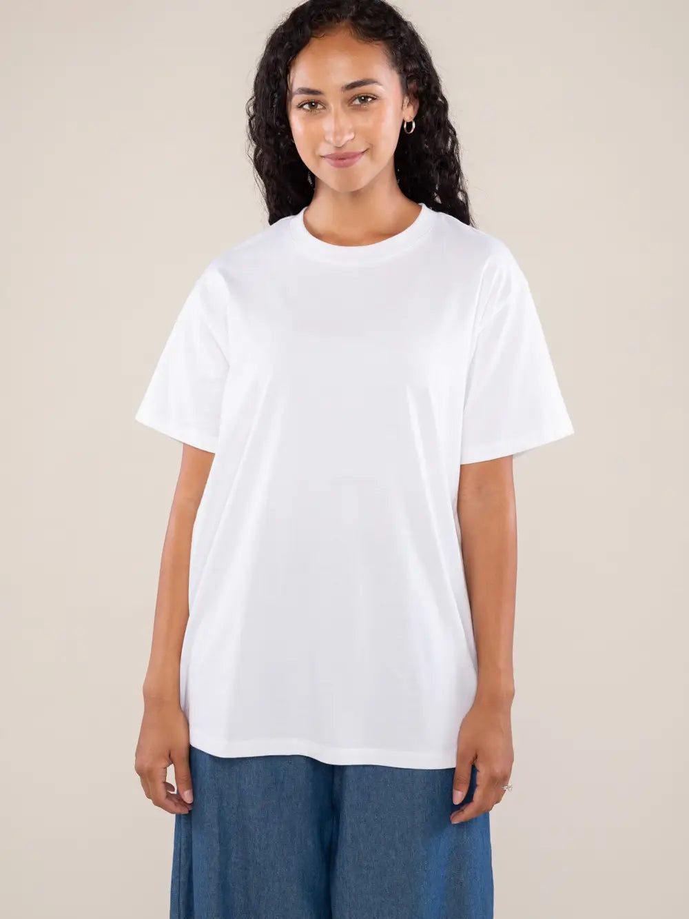 Boxy Plain T-shirt Chenille Brocade Lace