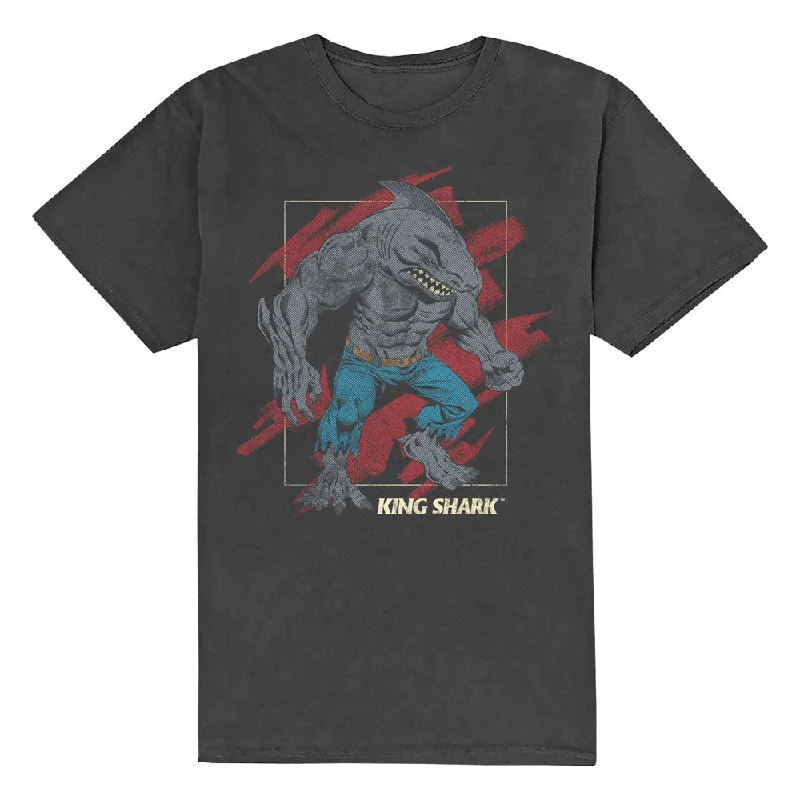 DC Comics | Official Band T-Shirt | King Shark Polka Dot Checkered Tartan