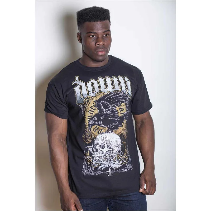 Down | Official Band T-Shirt | Swamp Skull Fitted T-Shirt Seamless Stretchy