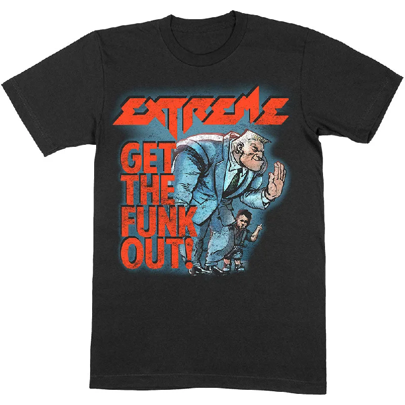 Extreme | Official Band T-Shirt | Get the Funk Out Bouncer Hooded Caped Shawl Collar