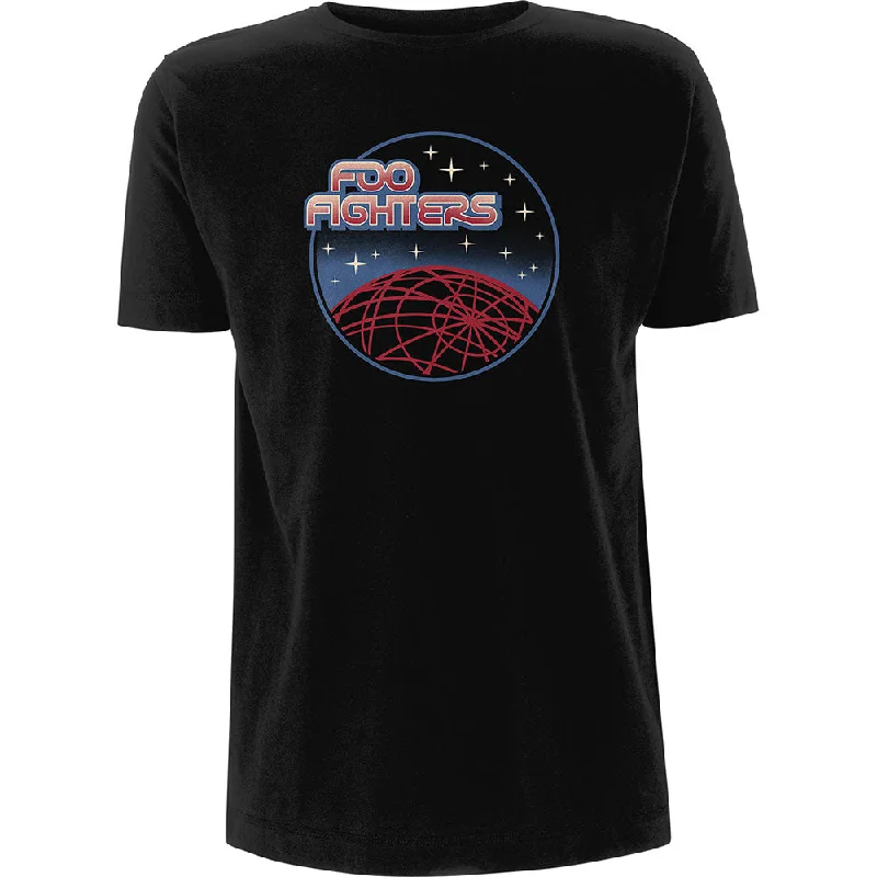 Foo Fighters | Official Band T-Shirt | Vector Space Collared T-Shirt Boat Neck A-Line