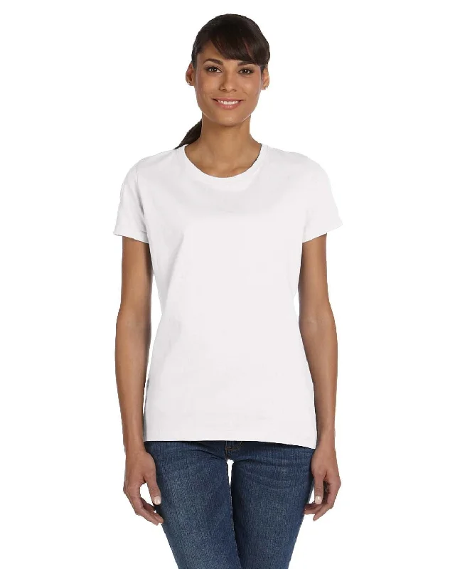 Fruit of the Loom Ladies Heavy Cotton T-Shirt | White Wool Fabric Cashmere Fabric Tweed Fabric