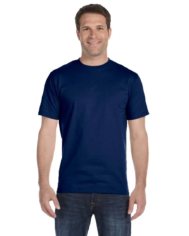 Gildan DryBlend 50/50 T-Shirt | Navy Fitted T-Shirt Seamless Stretchy