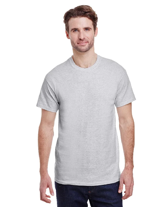 Gildan Ultra Cotton Heavyweight T-Shirt | Ash Grey Mesh Blend Leather Blend Suede Blend