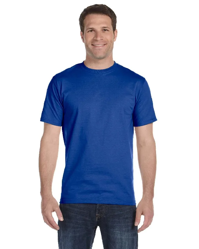 Hanes ComfortSoft 100% Cotton T-Shirt | Deep Royal Chenille Blend Fleece Blend Nylon Blend