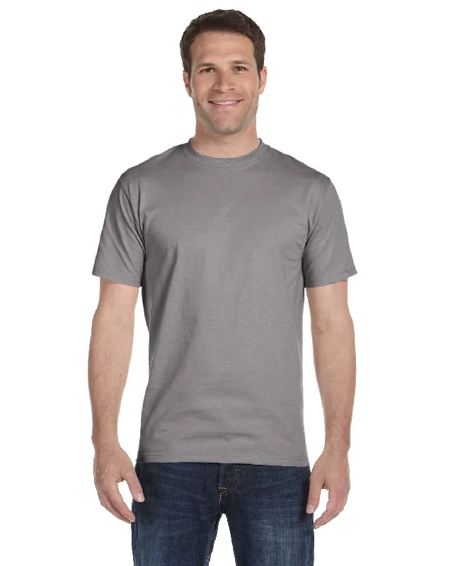 Hanes ComfortSoft 100% Cotton T-Shirt | Graphite Anti-Shrink Durable Soft