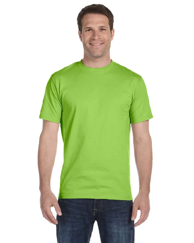 Hanes ComfortSoft 100% Cotton T-Shirt | Lime Basic T-Shirt Crew Neck Short Sleeve