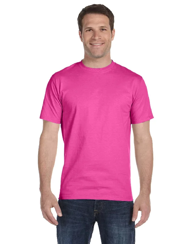 Hanes ComfortSoft 100% Cotton T-Shirt | Wow Pink Modern Contemporary Chic