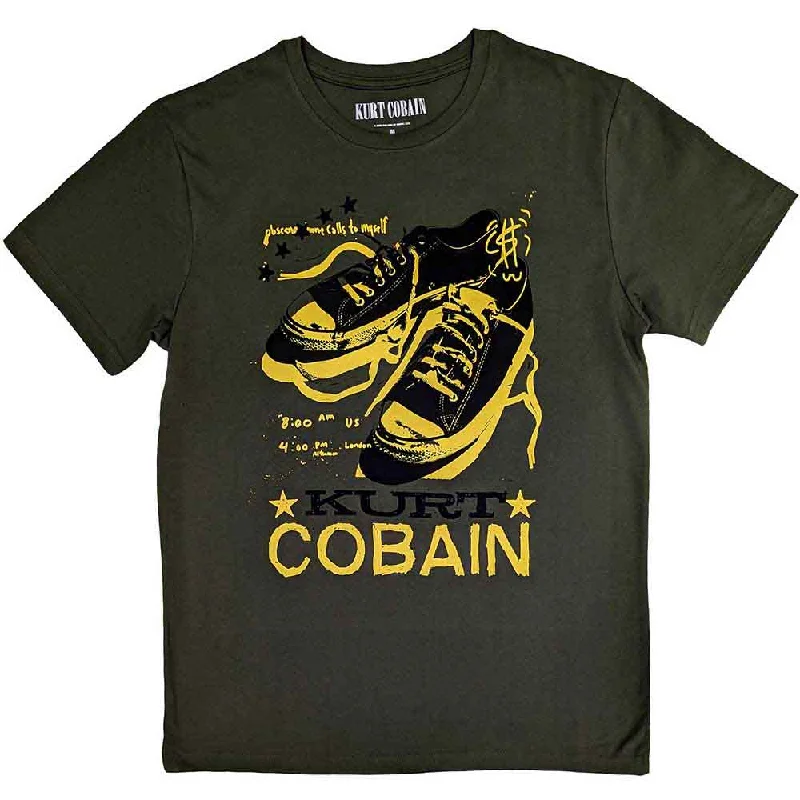 Kurt Cobain | Official Band T-Shirt | Converse Wool Fabric Cashmere Fabric Tweed Fabric