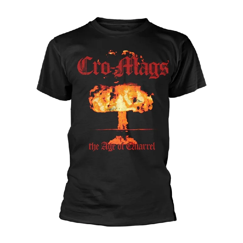 Cro-Mags Unisex T-shirt: The Age Of Quarrel Welt Pockets Slit Pockets Flap Pockets