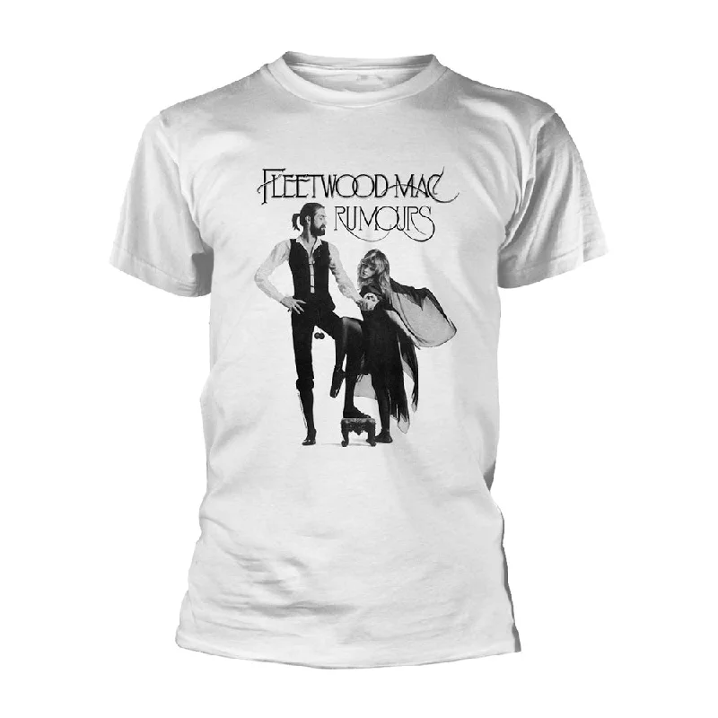 Fleetwood Mac Unisex T-shirt: Rumours (White) Terry Blend Velvet Blend Canvas Blend