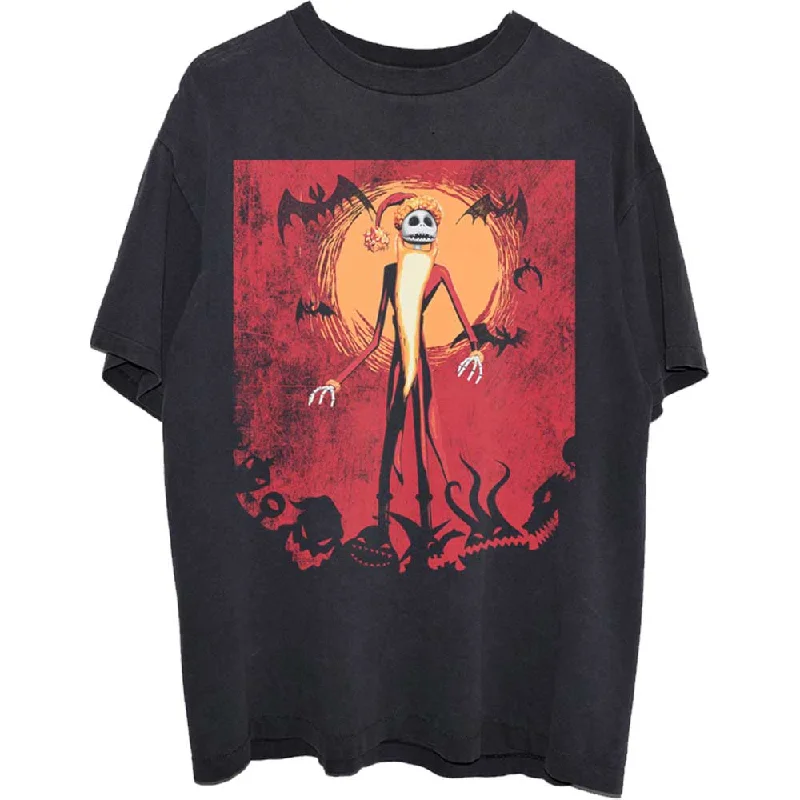 Disney | Official Band T-Shirt | The Nightmare Before Christmas Jack Orange Sun Lace Blend Ribbed Blend Corduroy Blend