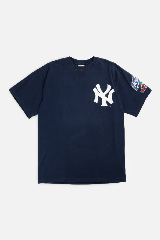 Vintage NY Yankees MLB Tee - M Fleece Nylon Spandex