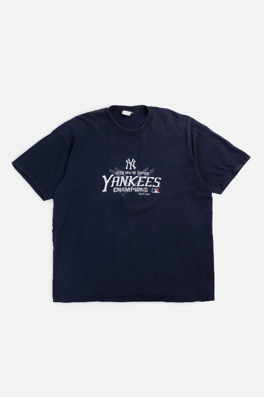 Vintage NY Yankees MLB Tee - XL Basic T-Shirt Crew Neck Short Sleeve