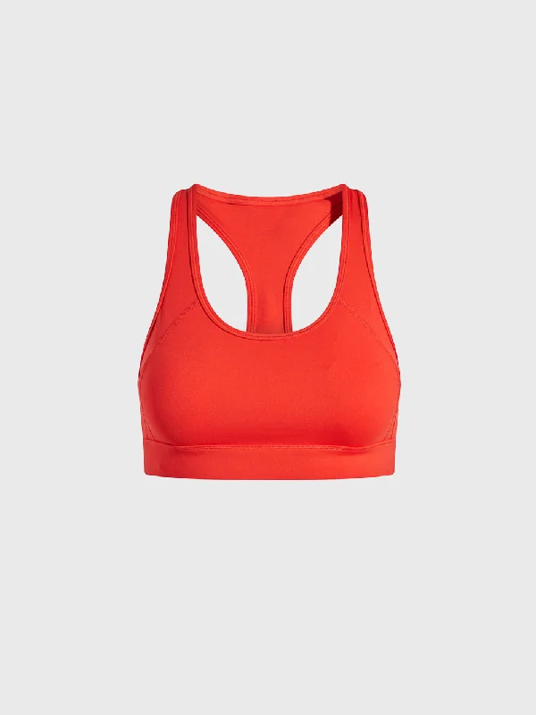 BARRY'S X BANDIER FIERY RED CENTER STAGE BRA Lightly Padded Bra