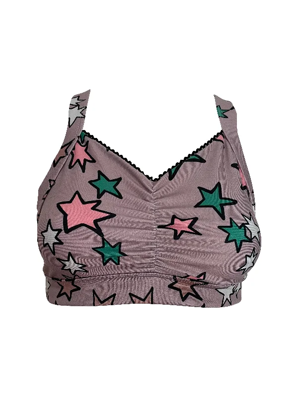 Zale Constanza Bra Stardust in Pink Pink Suede/Simply Green/Peony Smooth Push-Up Bra