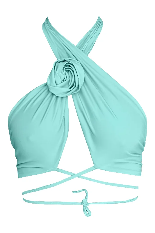 Zale Bra Wraparound Eglantina in Mint Cotton Comfort Bra