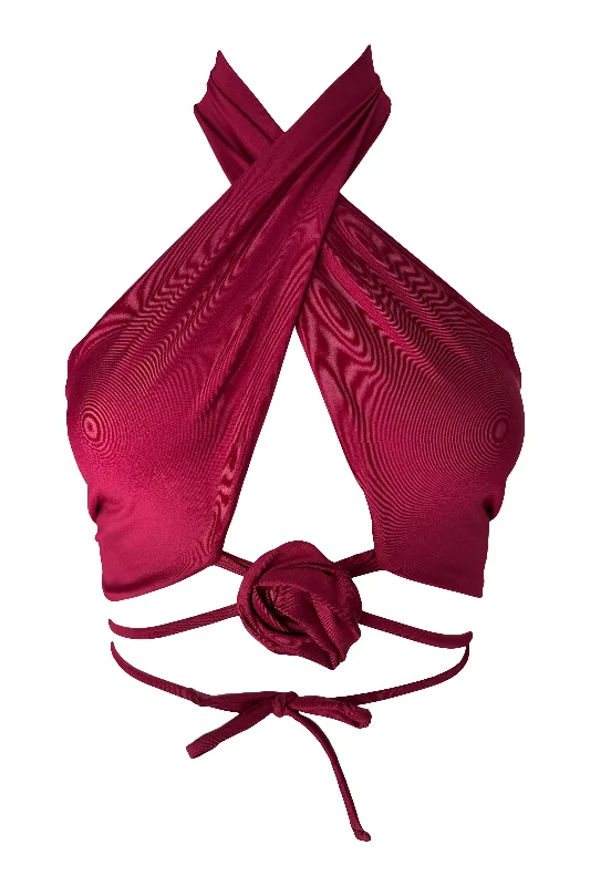 Zale Bra Wraparound Eglantina in Sangria High Support Bra