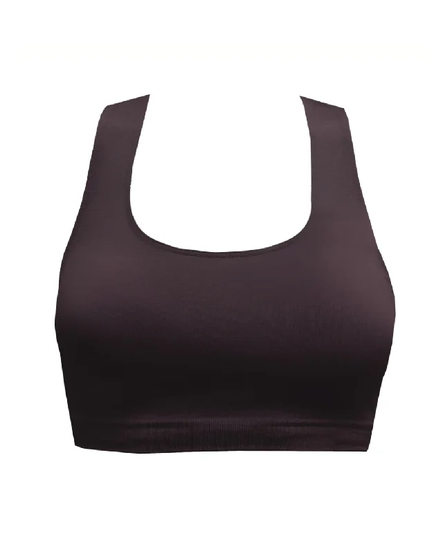 ELATED Bra Top | Chocolate Brown Smooth Stretch Bra