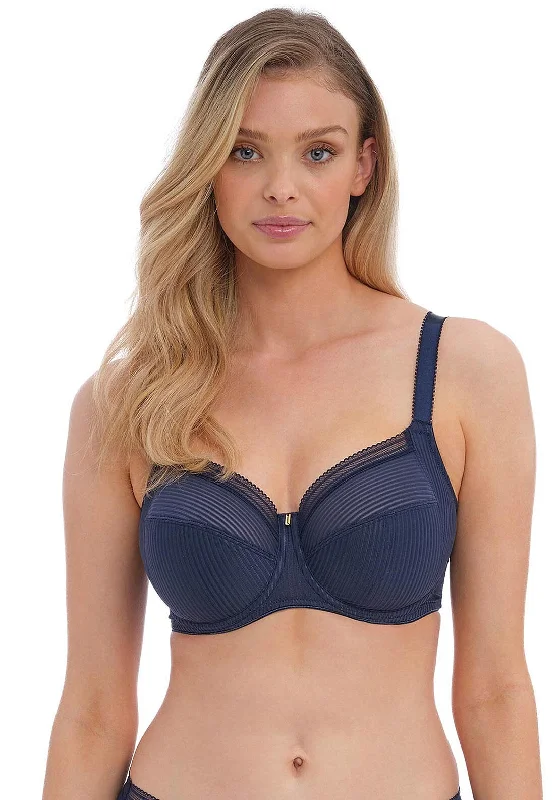 Fantasie Fusion Full Cup Side Support Bra, Navy Cozy Wire-Free Bra