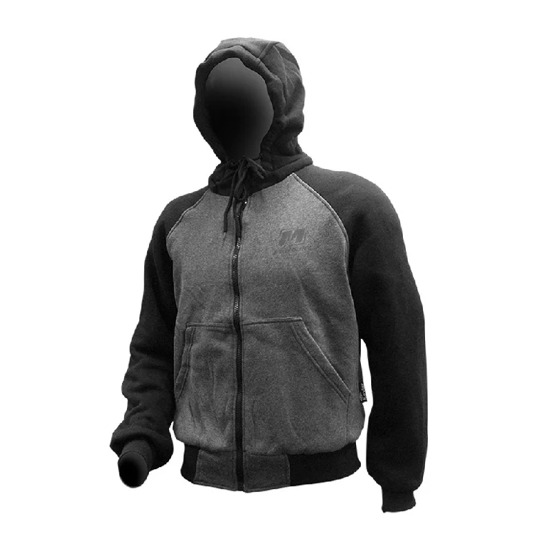 Moto Dry - Street Kevlar Protective Hoody Zip Hoodie Drawstring Kangaroo Pocket