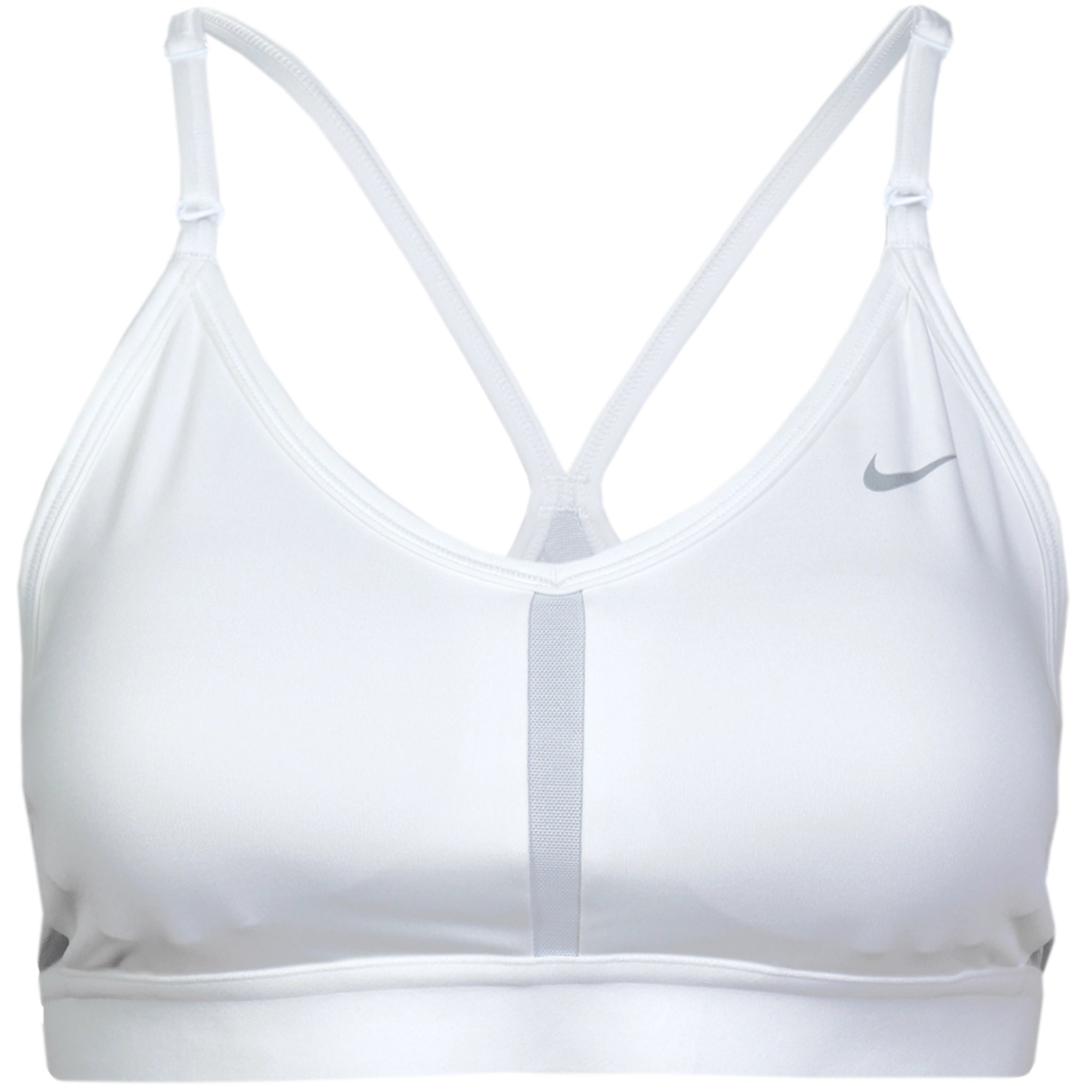 Nike Women's Court Dri-Fit Indy V-Neck Bra CZ4456-100 Adjustable Fit Bra