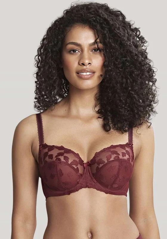 Panache Corrine Balconnet Bra, Velvet Cake Feminine Lace Bra