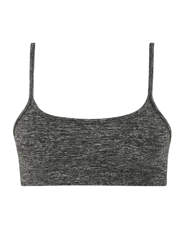 SINCERE Bra Top | Marl High-Cut Bra Design