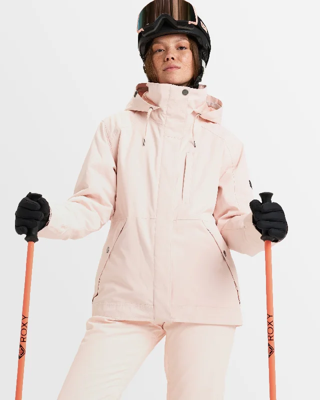 Womens Billie Snow Jacket Hooded Jacket Caped Jacket Shawl Collar Jacket