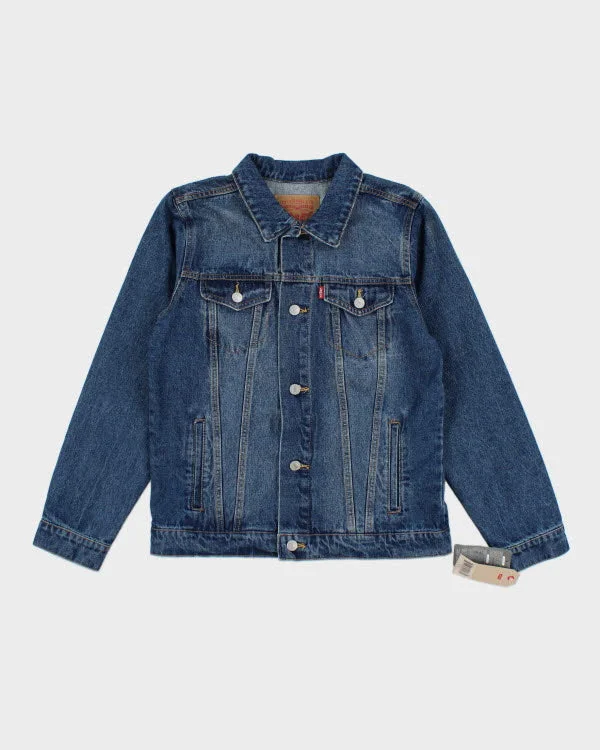 Brand New With Tags Levi's Dark Wash Denim Jacket - L Anorak Shell Jacket Lightweight Jacket