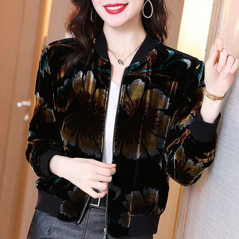 Fashion Loose Spliced Zipper Printed Casual Coats Women Clothing 2023 Autumn New Oversized Korean Tops All-match Commute Jackets Lace Jacket Ribbed Jacket Sequined Jacket Fashion Loose Spliced Zipper Printed Casual Coats Women Clothing 2023 Autumn New Oversized Korean Tops All-match Commute Jackets Lace Jacket Ribbed Jacket Sequined Jacket
