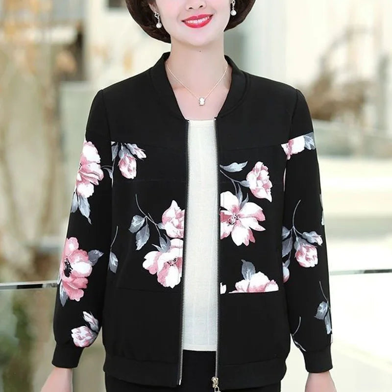Fashion O-Neck Spliced Zipper Loose Printed Casual Coats Women's Clothing 2023 Autumn New Casual Tops All-match Commute Jackets Toggled Jacket Drawstring Jacket Belted Jacket Fashion O-Neck Spliced Zipper Loose Printed Casual Coats Women's Clothing 2023 Autumn New Casual Tops All-match Commute Jackets Toggled Jacket Drawstring Jacket Belted Jacket