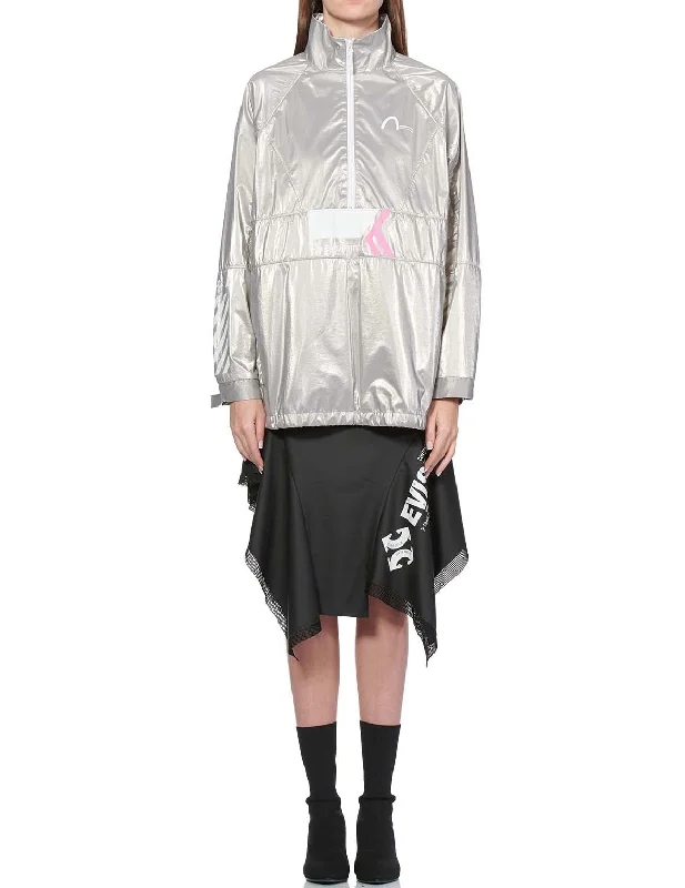 Multi Print Reflective Pullover Windbreaker Jacket Appliqued Jacket Beaded Jacket Sequined Jacket Multi Print Reflective Pullover Windbreaker Jacket Appliqued Jacket Beaded Jacket Sequined Jacket